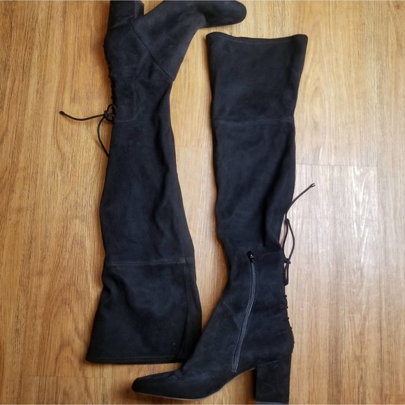 Aldo Adessi Suede Over Knee Fashion Boots 8.5 - Picture 3 of 9